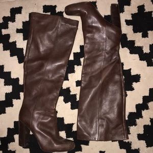 Nine West | brown over the knee boots